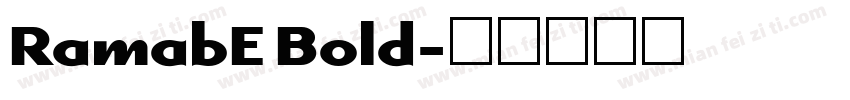 RamabE Bold字体转换